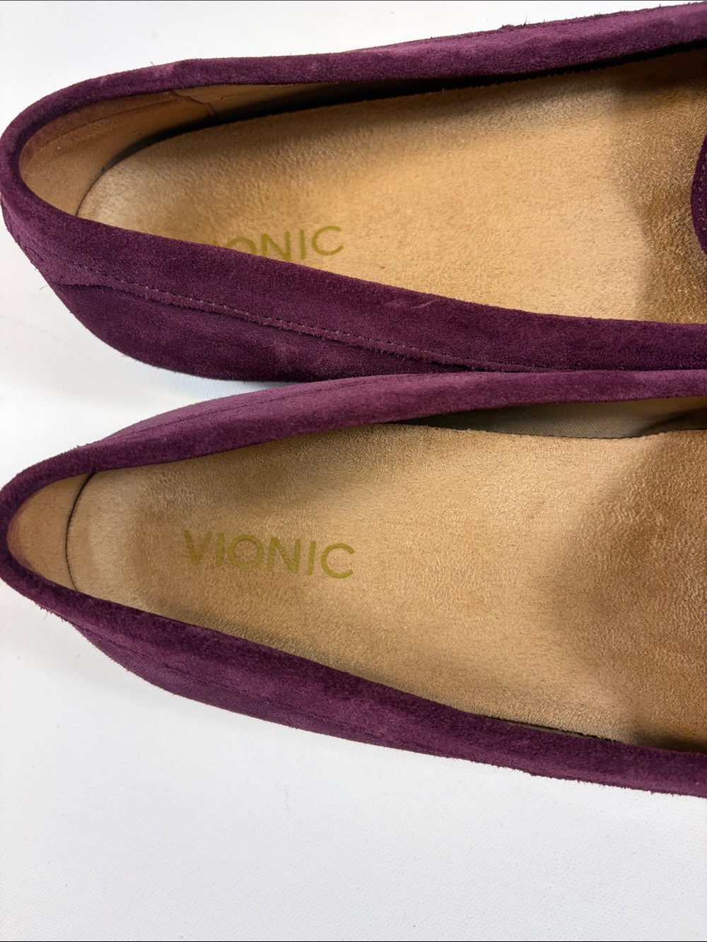 Vionic Purple Suede Knot Driving Loafers Moccasins Women Size 10 - Picture 2 of 7